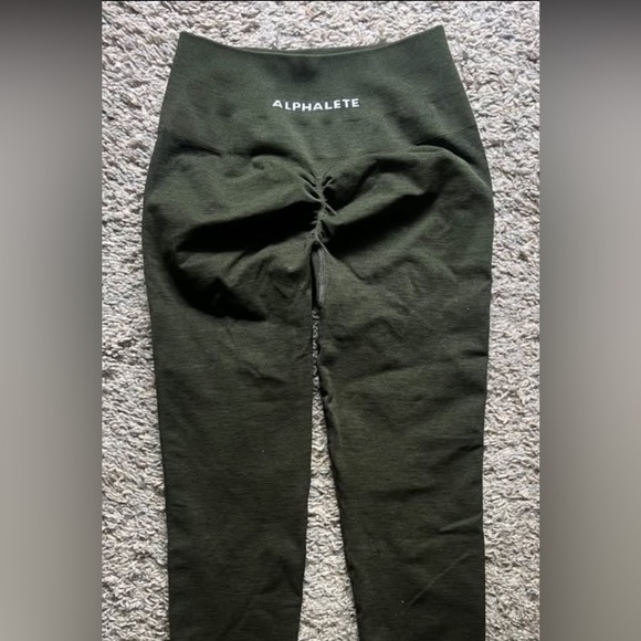 Olive Alphete Leggings - Picture 1 of 2